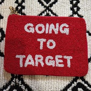 Going To Target Beaded Clutch - Kate Spade New York x Target Red/white